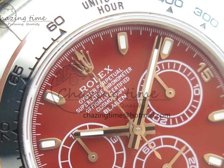 MiroTime 0116 Daytona 116520 SS UBF Best Edition Red Stick Markers Dial on SS Bracelet A Reliable 2951